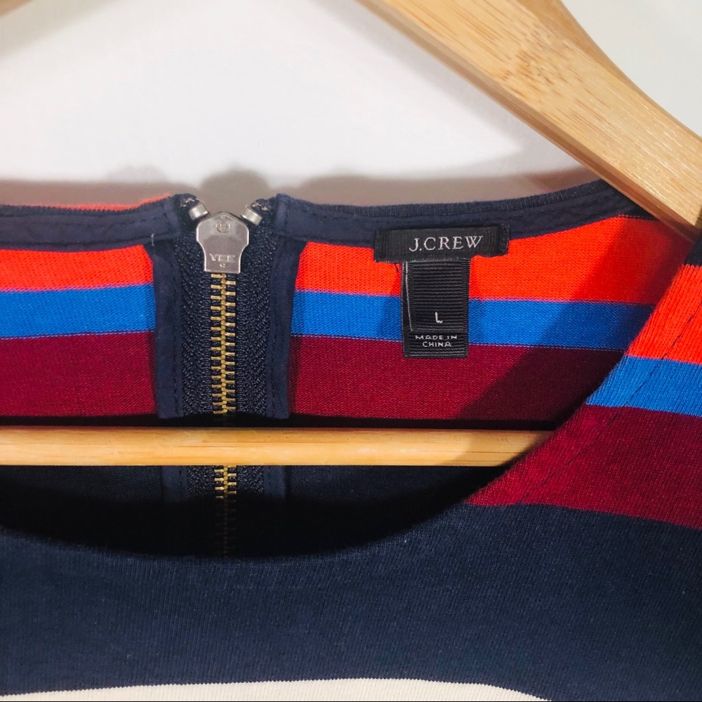 J. Crew Striped Color Block Long Sleeve Shirt - Picture 3 of 6